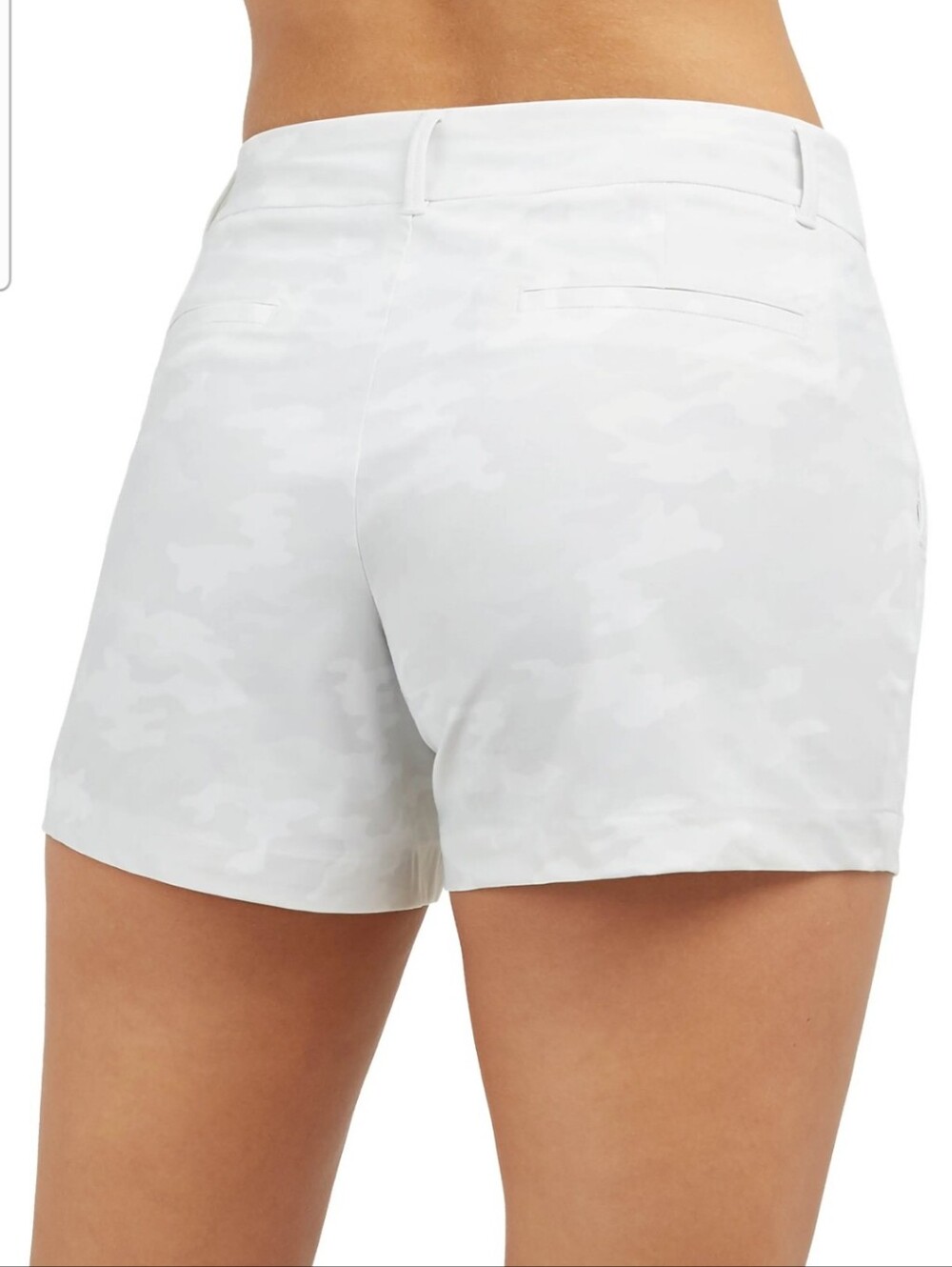 Spanx Sunshine Shorts Camouflage White Stretch Pull On Women's L